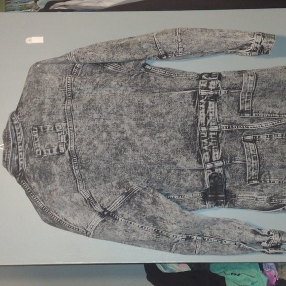 Michael kors denim acid wash jumpsuit size small - Picture 5 of 14